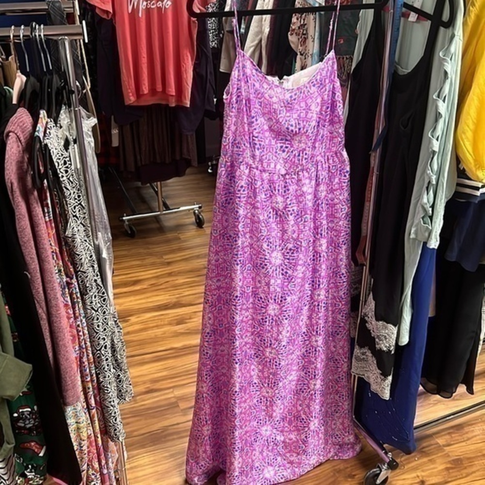 RIELEY size large, multicolor, pink dress